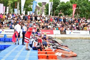 Hari ke-4 Aquabike Jetski World Championship 2024 di Waterfront City Berlangsung Meriah