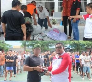 Rutan Kelas I Tanjung Gusta Medan Penuhi Hak Kesehatan Serta Bagikan Peralatan Mandi kepada WBP