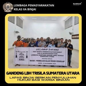 LAPAS Binjai Berikan Penyuluhan Hukum Bagi warga Binaan