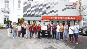 PT Telkom Regional 1, Bantu Satu Unit Ambulance untuk Perawat di Nias Utara