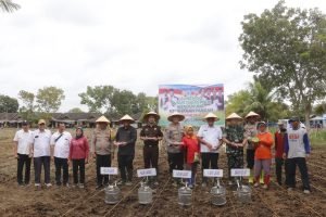 Polres Langkat Launching Gugus Tugas Polri Mendukung Ketahanan Pangan