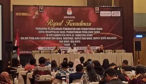 KPU Sumut Rakoor Bersama BMKG Wilayah Sumatera Utara Sebagai Persiapan Pilkada 2024