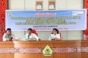 Pemkab Samosir Bersama BPJS Pematangsiantar Sosialisasikan Prosedur Klaim JKK dan JKM