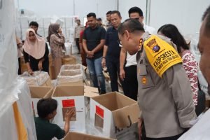 Pastikan Kesiapan Pemilu, Kapolresta Deli Serdang Tinjau dan Cek Gudang Logistik KPU