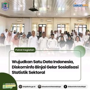Wujudkan Satu Data Indonesia, Diskominfo Binjai Gelar Sosialisasi Statistik Sektoral