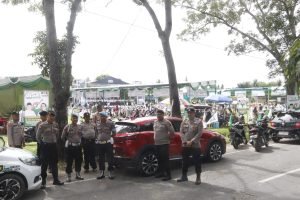 Polres Langkat Kerahkan Ratusan Personel untuk Laksanakan Pengamanan Kampanye Akbar