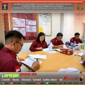 Transparansi Anggaran Serta Peningkatan Kualitas SDM Kalapas Pancur Batu Pimpin Rapat Internal Bersama Pejabat Struktural