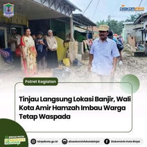 Tinjau Langsung Lokasi Banjir, Wali Kota Amir Hamzah Imbau Warga Tetap Waspada