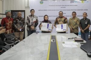 PLN Bersama Dinas LHK Tandatangani PKS Pembangunan Jaringan Listrik Desa