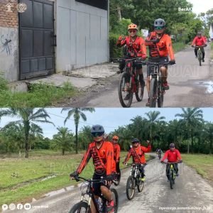 Lapas Binjai LaksanakanGowes bersama untuk jaga kebugaran tubuh