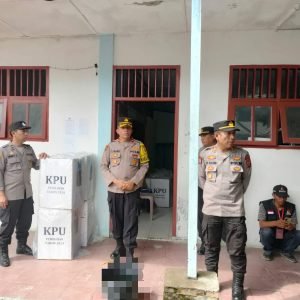 Polres Samosir Lakukan Sidak Pengamanan Rapat Pleno PPK Pangururan