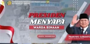 Rutan Kelas I Tanjung Gusta Medan Ikuti Persiapan Pelaksanaan Presiden Menyapa WBP