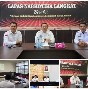 Pastikan Berjalan Optimal, Lapas Narkotika Langkat Ikuti Rapat Persiapan “Dialog Presiden RI bersama Narapidana dan Anak”