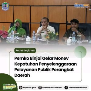 Pemko Binjai Gelar Monev Kepatuhan Penyelenggaraan Pelayanan Publik Perangkat Daerah