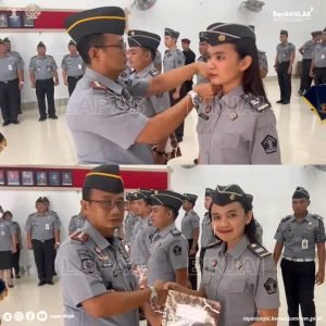 sematkan Tanda Kenaikan PangkatIni pesan Kalapas Binjai