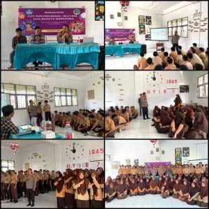 Kapolsek Kutalimbaru Narasumber Sosialisasi Bahaya Narkoba di SMA Swasta Generus Bangsa