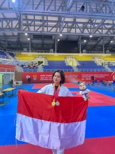 Polwan Polda Sumut Bripda Inggrid Maria Rejekina Ukir Prestasi di Asian Police Taekwondo Championship 2024