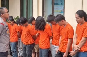 Buntut Tawuran, Polsek Sunggal Tetapkan 13 Mahasiswa UNIKA Tersangka Pembakaran Sepeda Motor