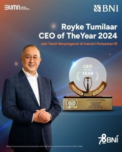 Dirut BNI, Royke Tumilaar CEO of The Year 2024, Jadi Tokoh Berpengaruh di Industri Perbankan RI