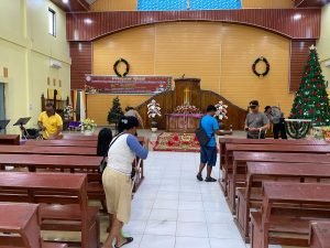 Kapolsek Medan Tuntungan Gelar Bhakti Sosial di Gereja GKPI Immanuel