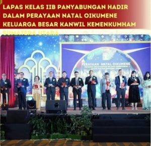 Lapas Kelas IIB Panyabungan Hadiri Perayaan Natal Oikumene Keluarga Besar Kanwil Kemenkumham Sumut
