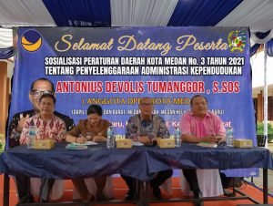 Antonius Tumanggor Gelar Sosperda No. 3 Tahun 2021, Siap Bantu Warga Atasi Masalah Adminduk