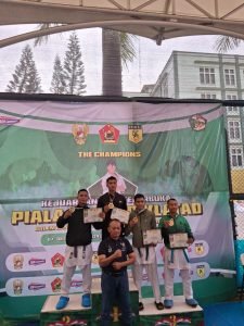 Bripda Yazid Purba Sumbang Emas untuk Polda Sumut di Kejuaraan Karate Dankodiklatad 2024