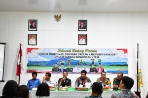 Bupati Samosir Bersama Forkopimda Kunker Bahas Strategis Sambut Nataru