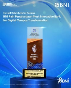 BNI Kembali Raih Penghargaan Transformasi Digital 2024
