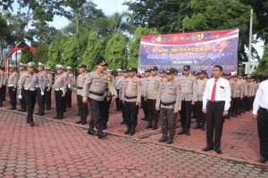 Polres Langkat Siap Amankan Natal dan Tahun Baru: Apel Gelar Pasukan Operasi Lilin Toba 2024
