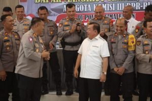 Kapolres Simalungun Saat Terima Kunjungan Anggota DPR RI Tegaskan Komitmen Berantas Narkoba dan Judi