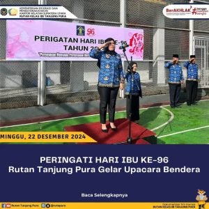 Peringati Hari Ibu ke-96Ruta Tanjung pura Gelar Upacara bendera