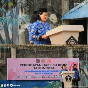 LAPAS Binjai Gelar Upacara Hari ibu Ke-96Perempuan InspiratifUntuk Masa Depan bangsa.