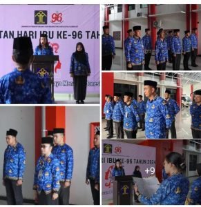 Peringati Hari Ibu ke-96 Tahun 2024, Lapas Narkotika Langkat Gelar Upacara Bendera
