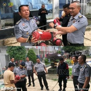 Jajaran pengaman Lapas Binjai LakukanPengecekan Apar