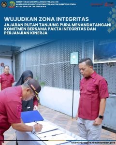 WUJUDKAN ZONA INTEGRITAS, Jajaran Rutan Pura Menandatangani komitmen Bersama Pakta Integritas dan Perjanjian Kinerja