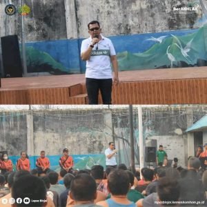 Ciptakan Lingkungan kondusif, Kalapas Binjai berikan arahan Kepada warga binaan