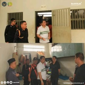 Pastikan Aman dan Tertib dan kondusif Kalapas Binjai Kontrol Langsung blok Hunian