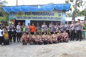 Kapolres Langkat Kunjungi Pos Pengamanan Nataru