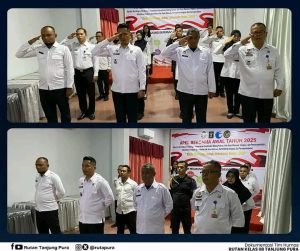 Sambut Tahun baru,Rutan Tanjung pura mengikutin Apel bersama awal Tahun 2025