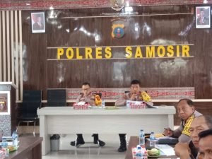 Polres Samosir Gelar Anev Gangguan Kamtibmas 2024, Terkait Penyelesaian Kasus dan Antisipasi Kejahatan