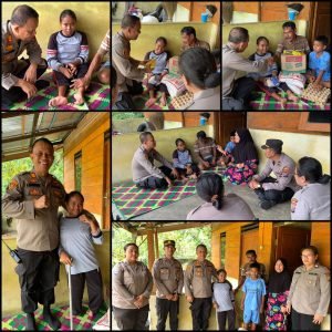 Kapolsek Kutalimbaru Berikan Tali Asih kepada Penyandang Disabilitas