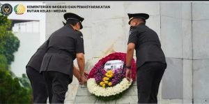 Rutan Kelas I Tanjung Gusta Medan Peringati Hari Bhakti Imigrasi Ke- 75 Sekaligus Ikuti Upacara Tabur Bunga di TMP Bukit Barisan Medan