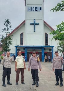 Polresta Deli Serdang dan Polsek Jajaran Laksanakan Pengamanan Ibadah Gereja
