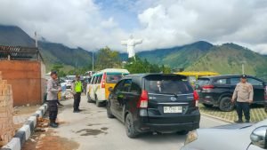 Polres Samosir Perketat Pengamanan Jalan Lingkar Pulau Samosir
