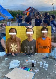 Polres Binjai Grebek Sarang Narkoba dan Amankan 3 Buruh Bangunan