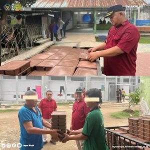 PASTI PEMBERIAN MAKANAN WARGA BINAAN BERJALAN DENGAN BAIK, KASIH BINADIK DAN KASIH ADM & KAMTIB LAPAS BINJAI KONTROL KE BLOK HUNIAN