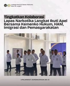 *Tingkatkan Kolaborasi, Lapas Narkotika Langkat Ikuti Apel Bersama Kemenko Hukum, HAM, Imigrasi dan Pemasyarakatan*