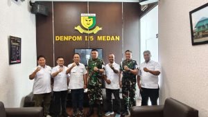 SMSI Kota Medan Jalin Sinergi dengan Denpom 1/5 Medan