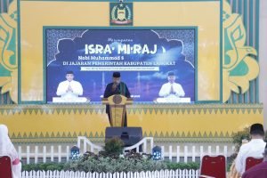 Isra Mi’raj 1446 H: Momentum Perkuat Iman, Wakapolres Langkat Hadiri Peringatan Bersama Forkopimda